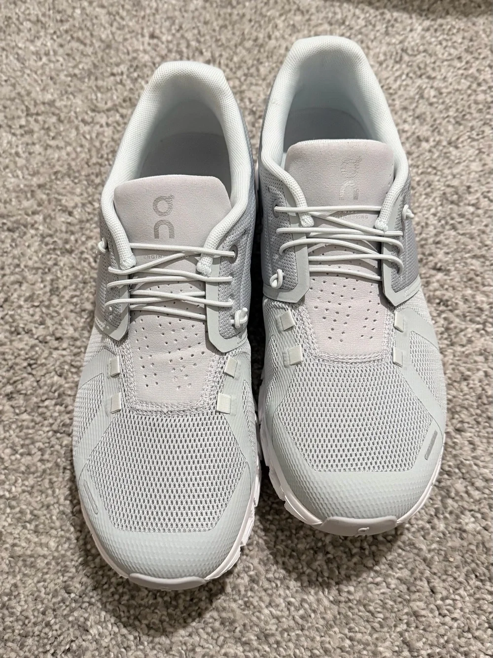 On Running Cloud Unisex Sneakers in Glacier Blue and White